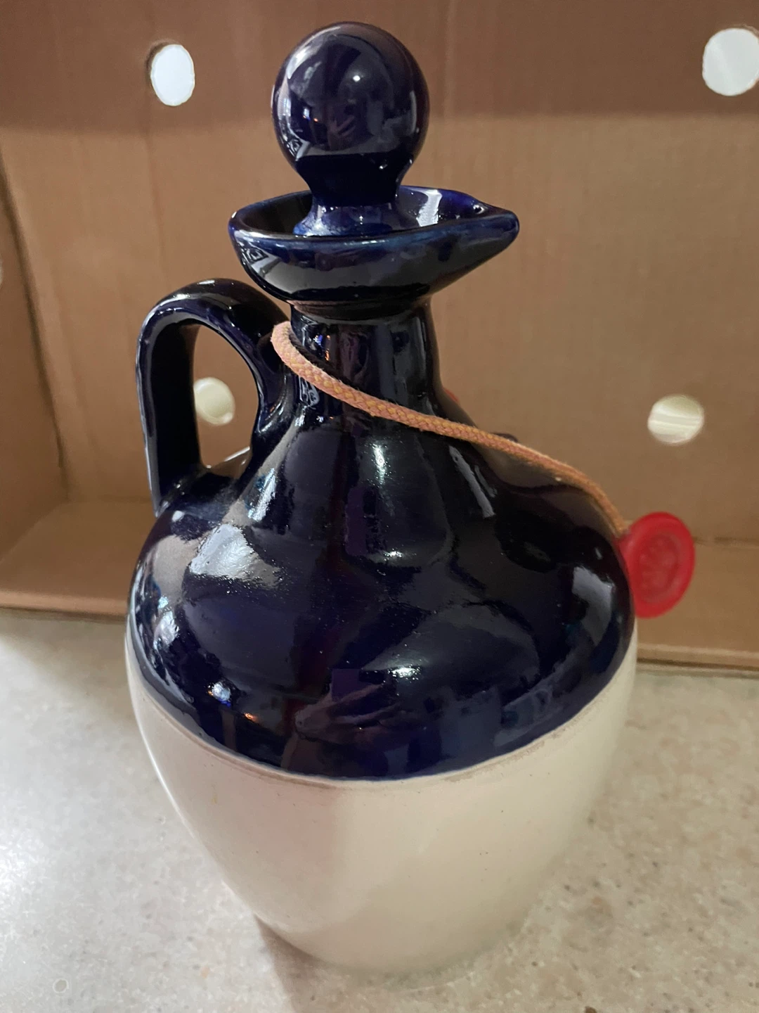 Vintage Ballantine's Finest Scotch Whisky Ceramic Decanter - photo 3