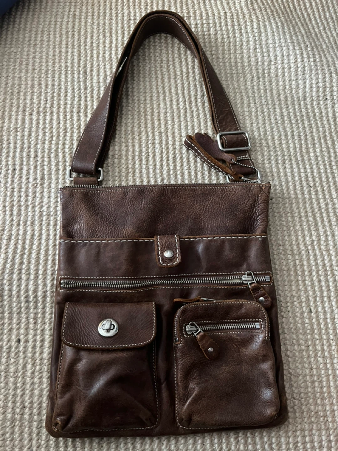Roots Classic Tribal Leather Crossbody Bag - photo 2