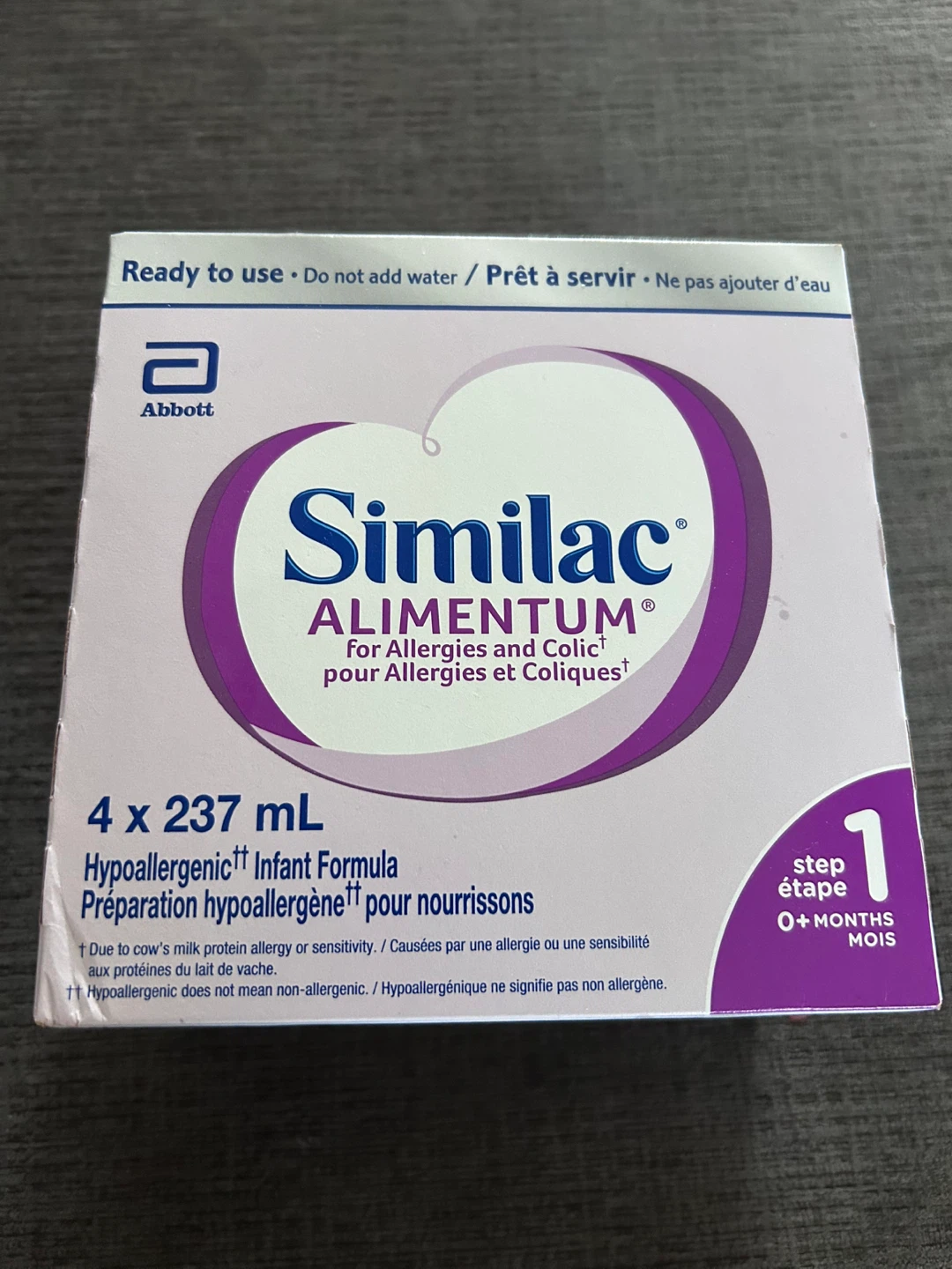 Similac Alimentum ready to feed formula