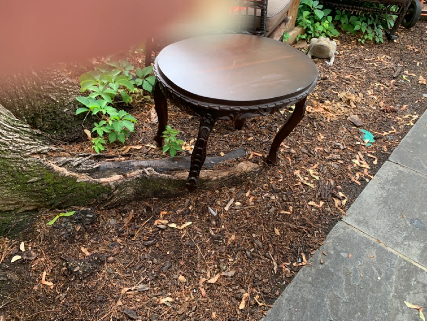 Vintage Round Accent Table
