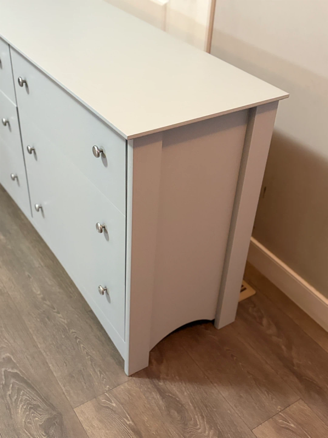 Light Grey 6-Drawer Dresser - photo 5