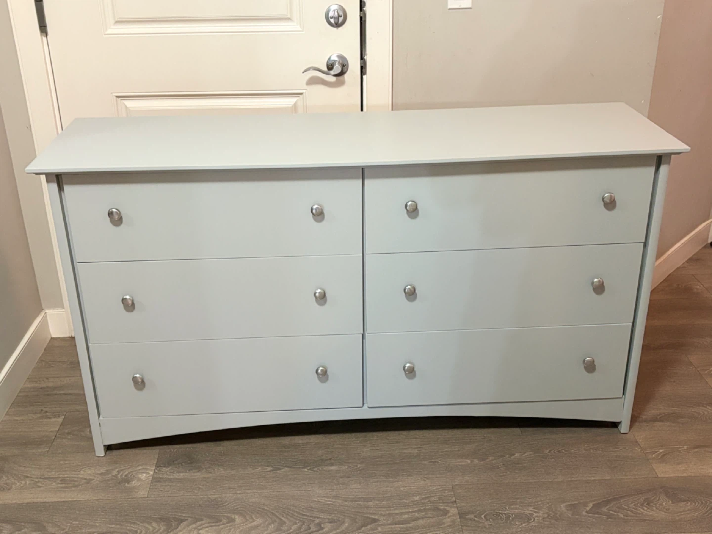 Light Grey 6-Drawer Dresser - photo 3