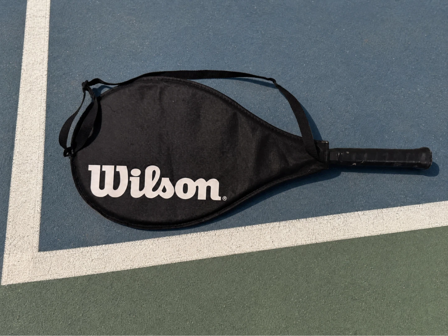 Pink & White Wilson Triumph Tennis Racquet with Cover - photo 2