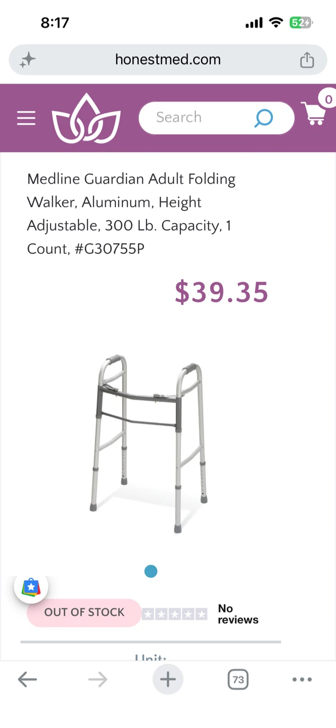 Height Adjustable 2-Wheeled Folding Mobility Aid - photo 3