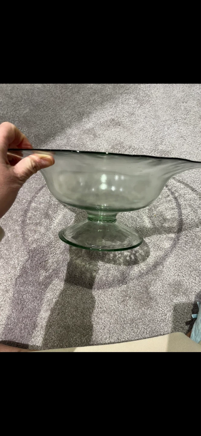 Glass Pedestal Bowl