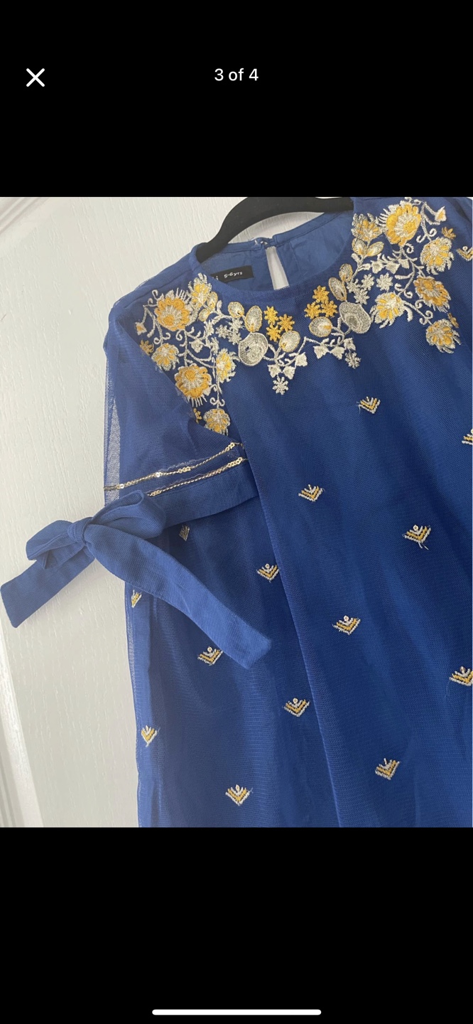 Khaadi Blue Embroidered 2-Piece Outfit - Size 5-6yrs - photo 3