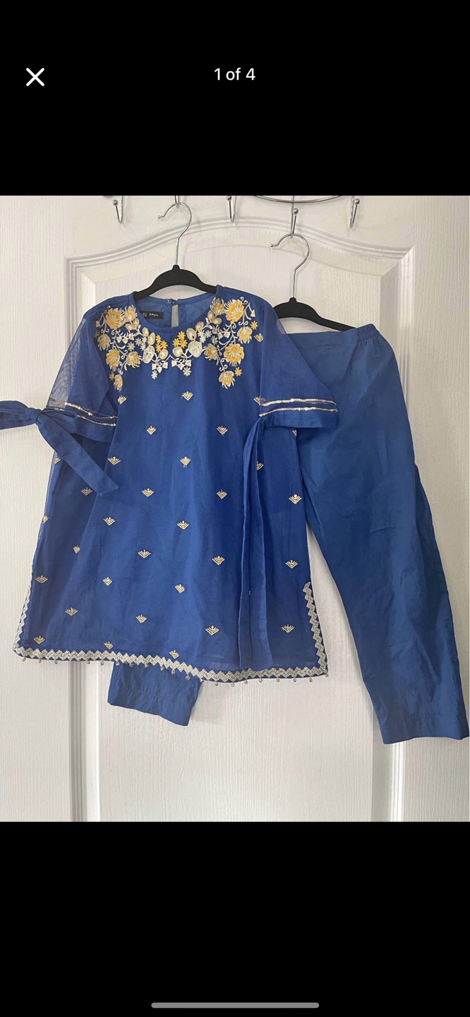 Khaadi Blue Embroidered 2-Piece Outfit - Size 5-6yrs