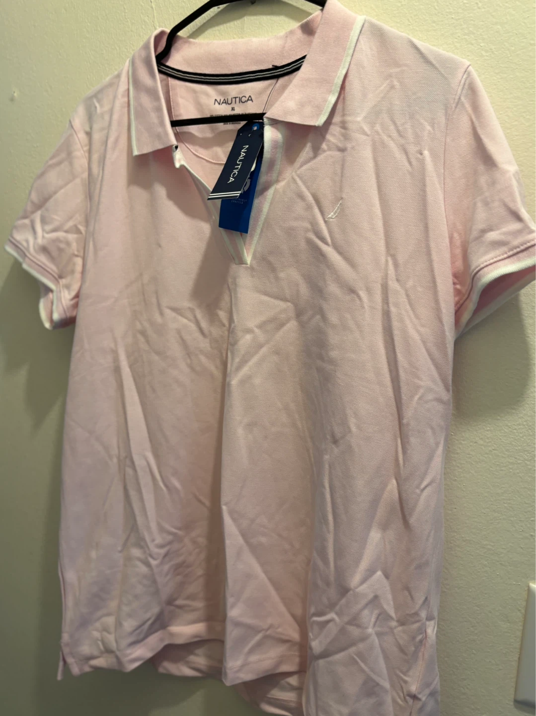 NEW-Nautica Pink Polo Shirt - XL - photo 2