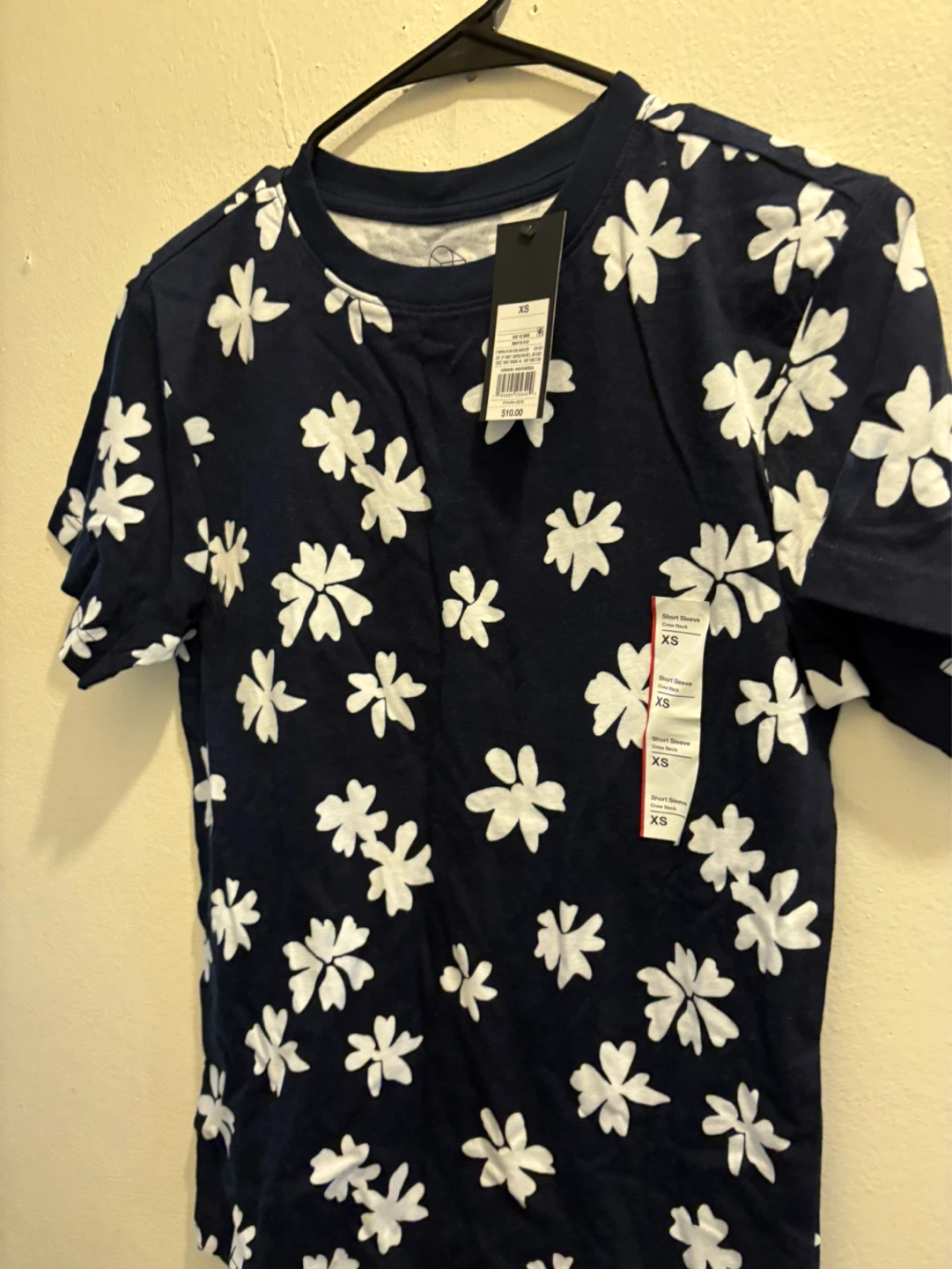 NEW-Target Short Sleeve T-Shirt Navy Floral XS