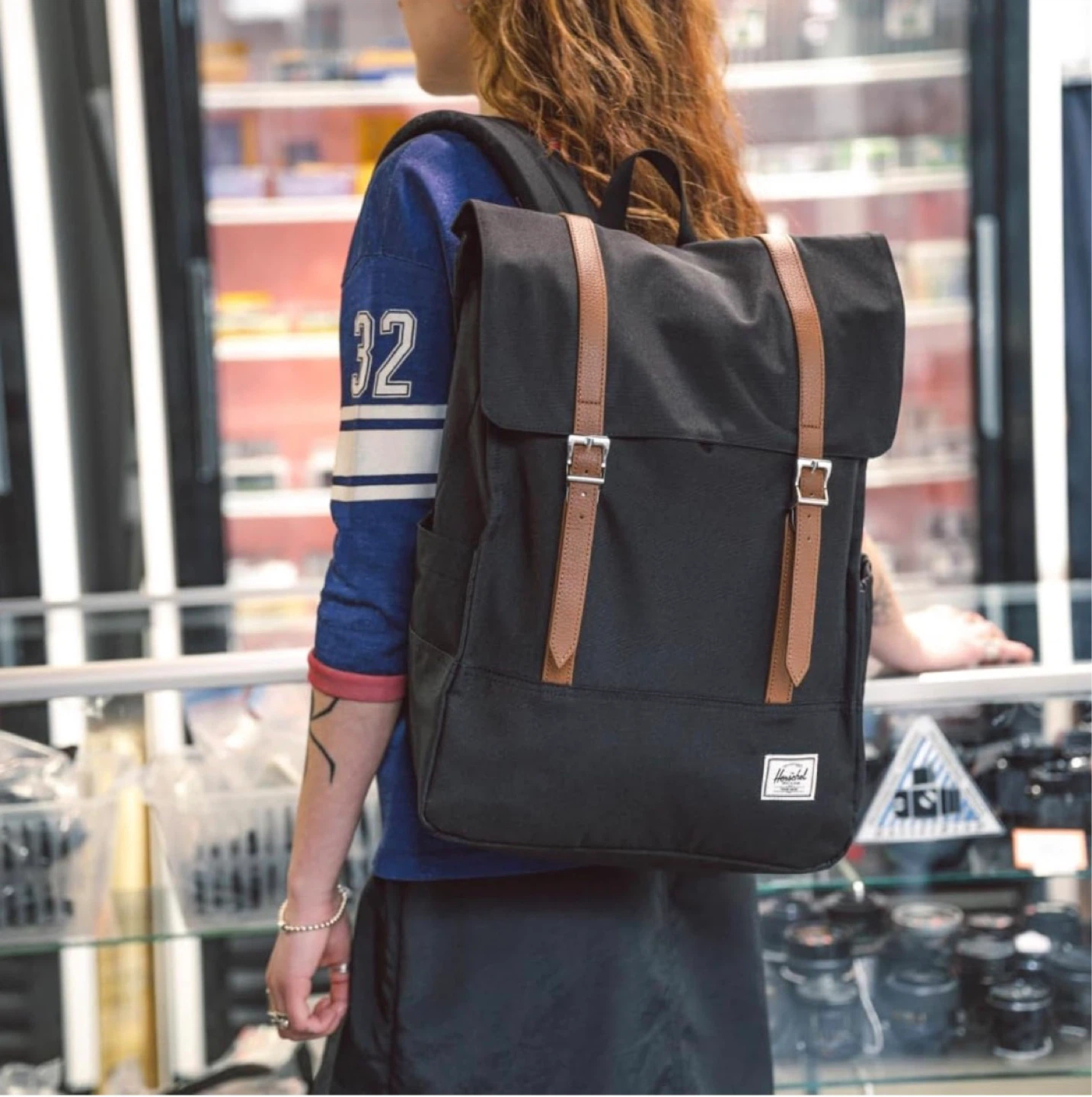 Herschel Black Backpack - Black