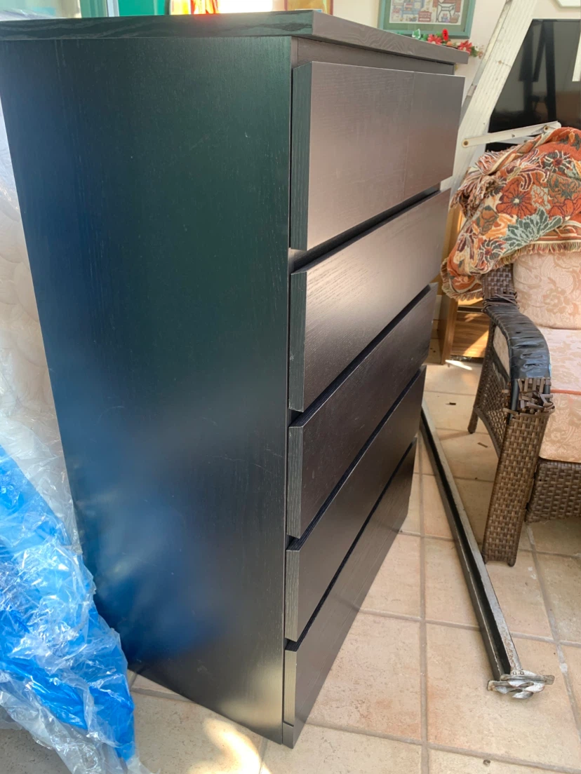 IKEA Black 6-Drawer Dresser