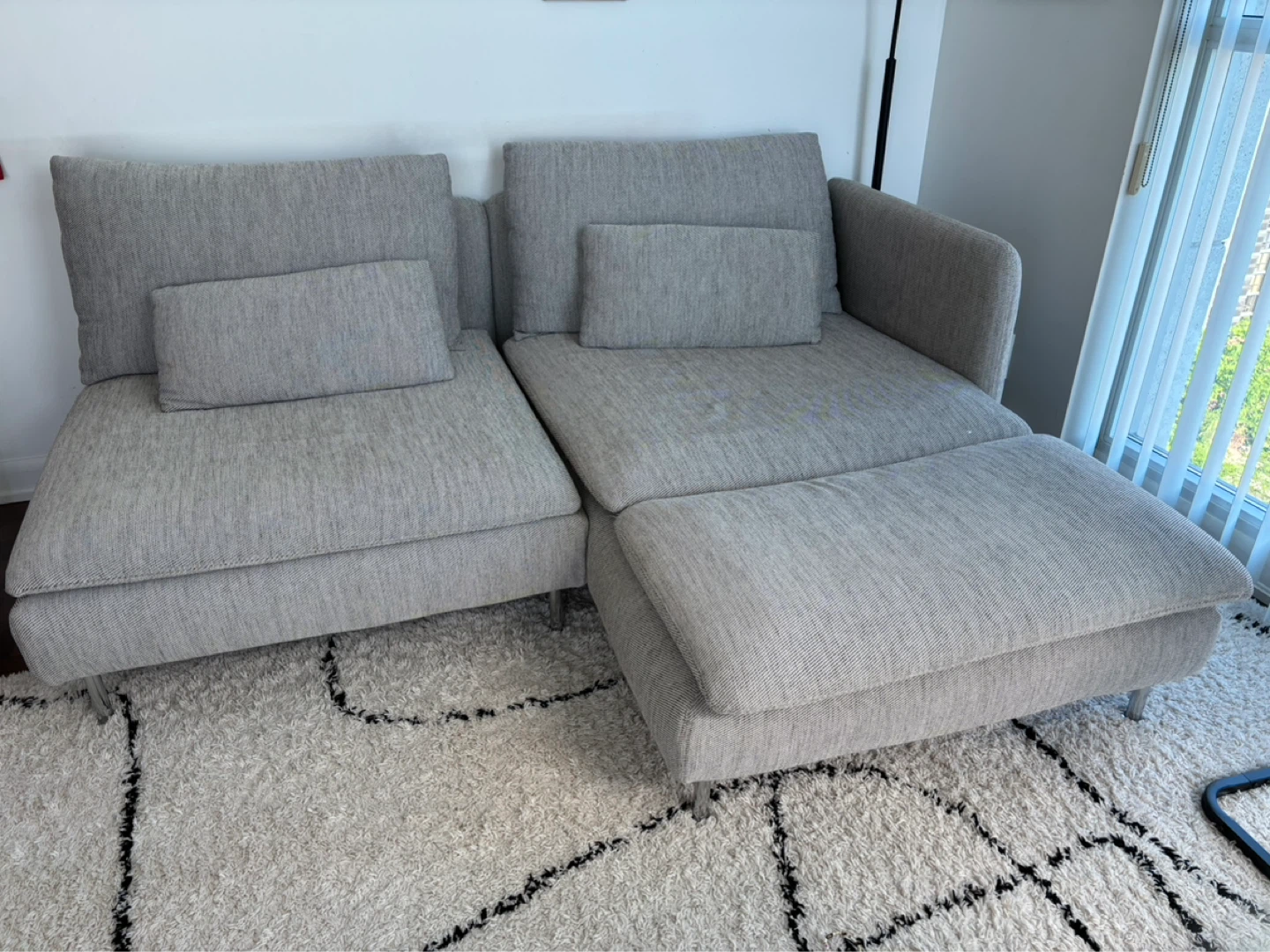 IKEA SÖDERHAMN Sectional Sofa (Light Gray) - photo 2
