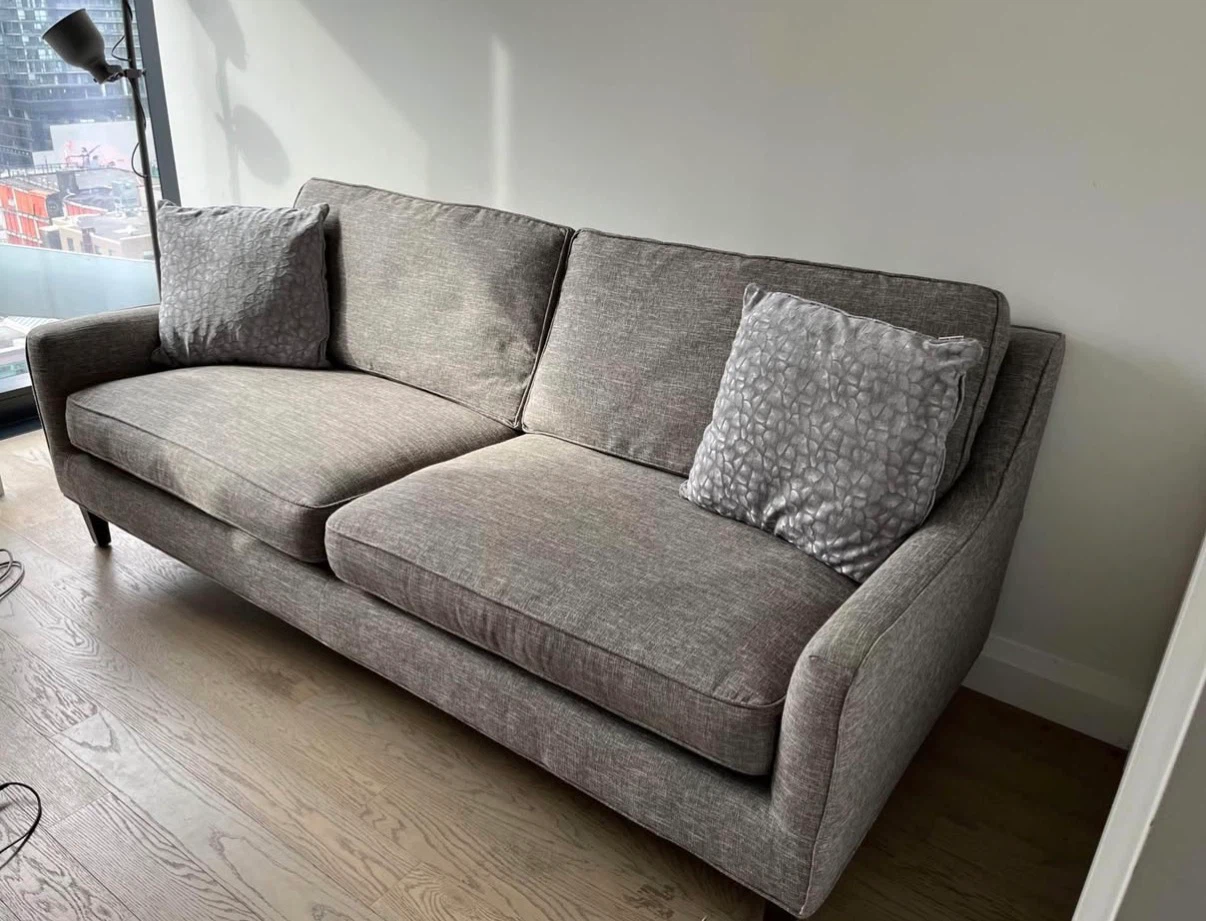 Urban Barn Grey Fabric Couch