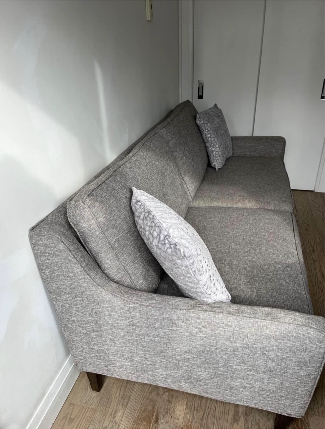 Urban Barn Grey Fabric Couch - photo 3