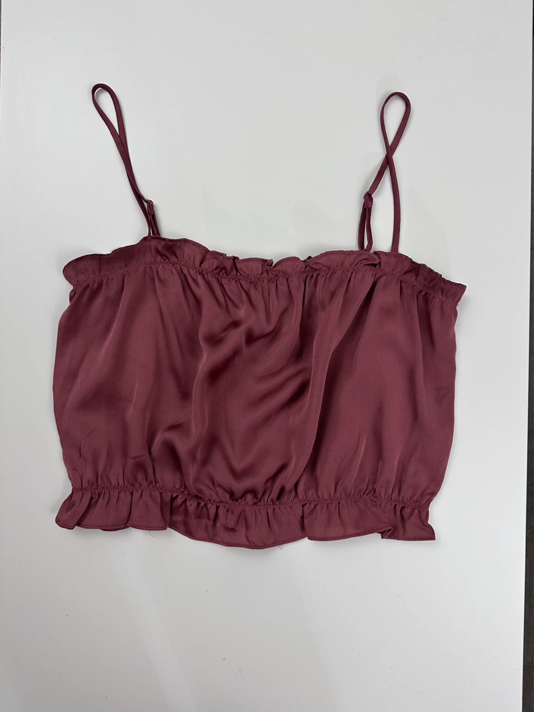 Ruffled Crop Top - Size L