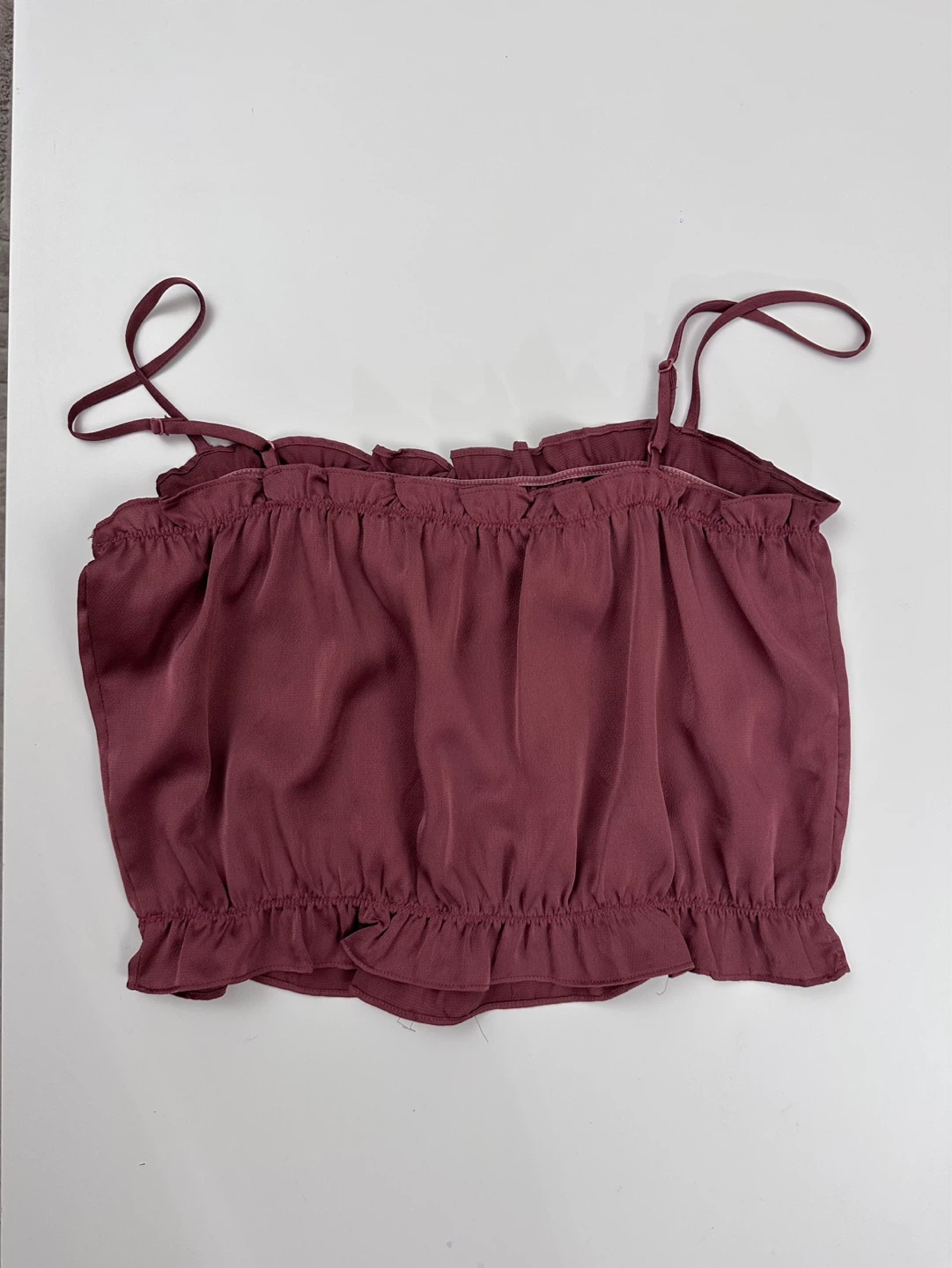 Ruffled Crop Top - Size L - photo 2