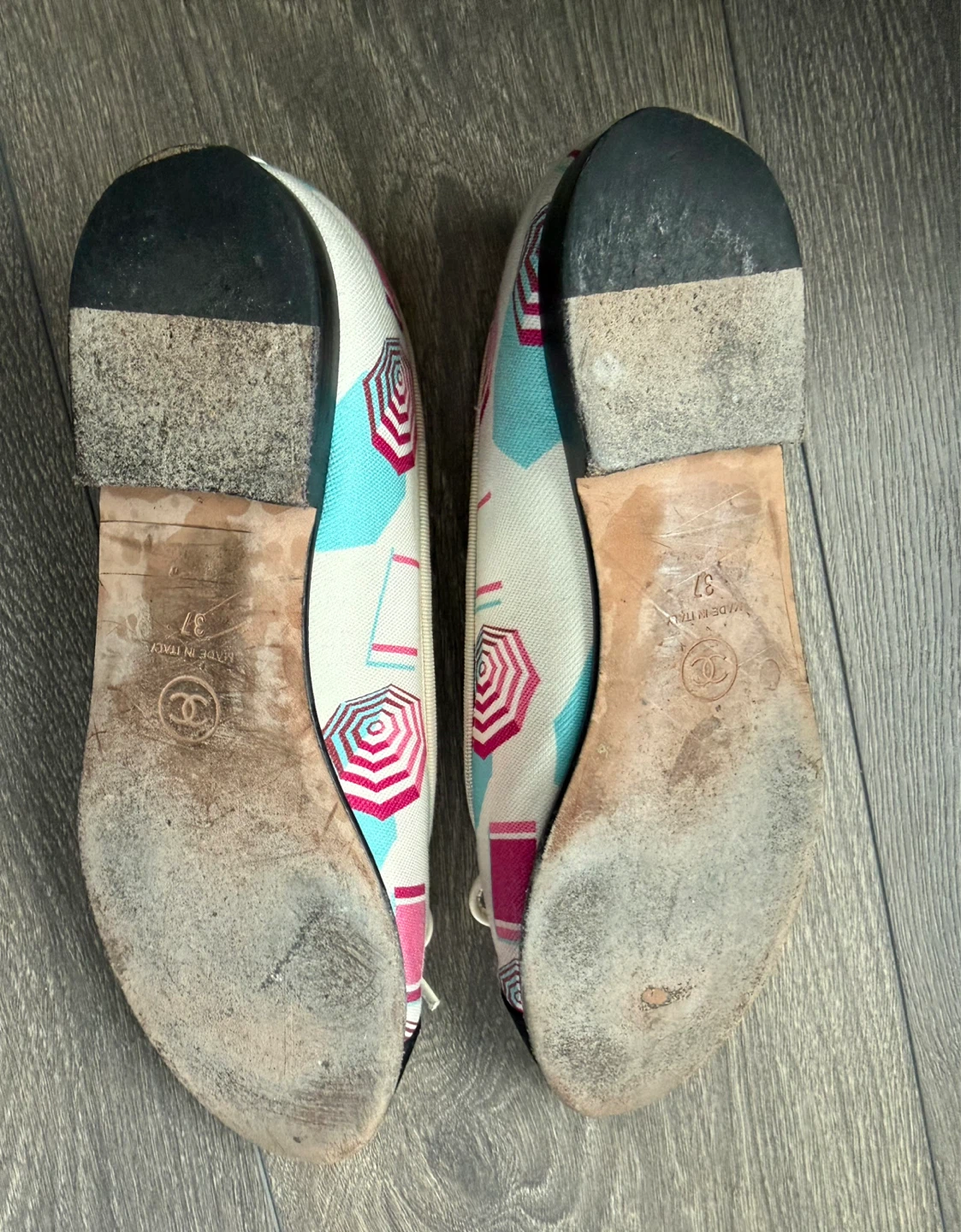 Authentic Chanel ballerina flats size 37 - photo 5