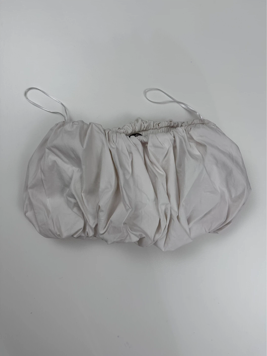 Zara White Bubble Bandeau Top - photo 2