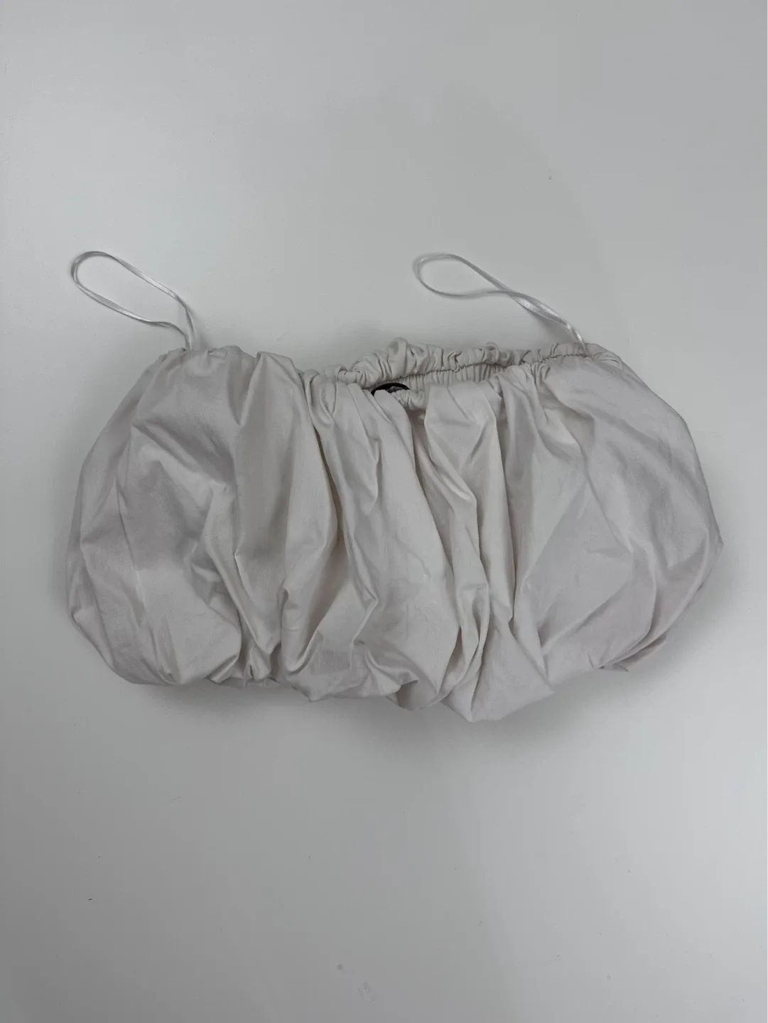 Zara White Bubble Bandeau Top - photo 2
