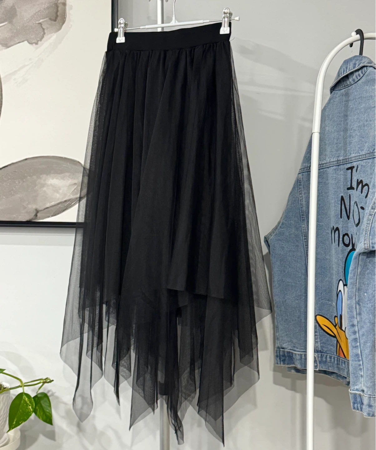 Women's Tulle Skirt - Asymmetrical Hem