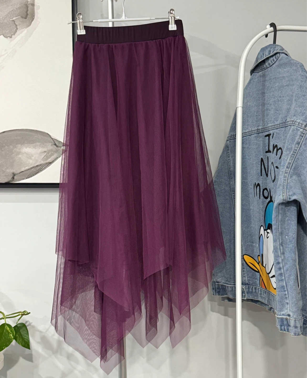 Women's Tulle Skirt - Asymmetrical Hem - photo 3