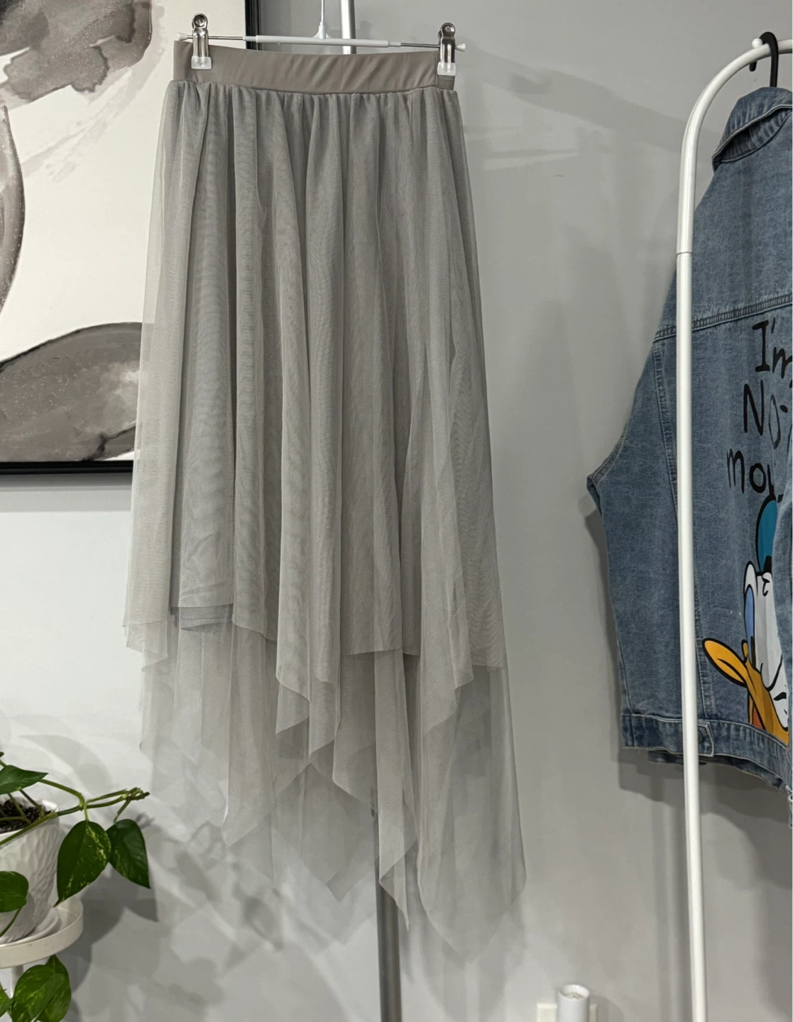 Women's Tulle Skirt - Asymmetrical Hem - photo 4