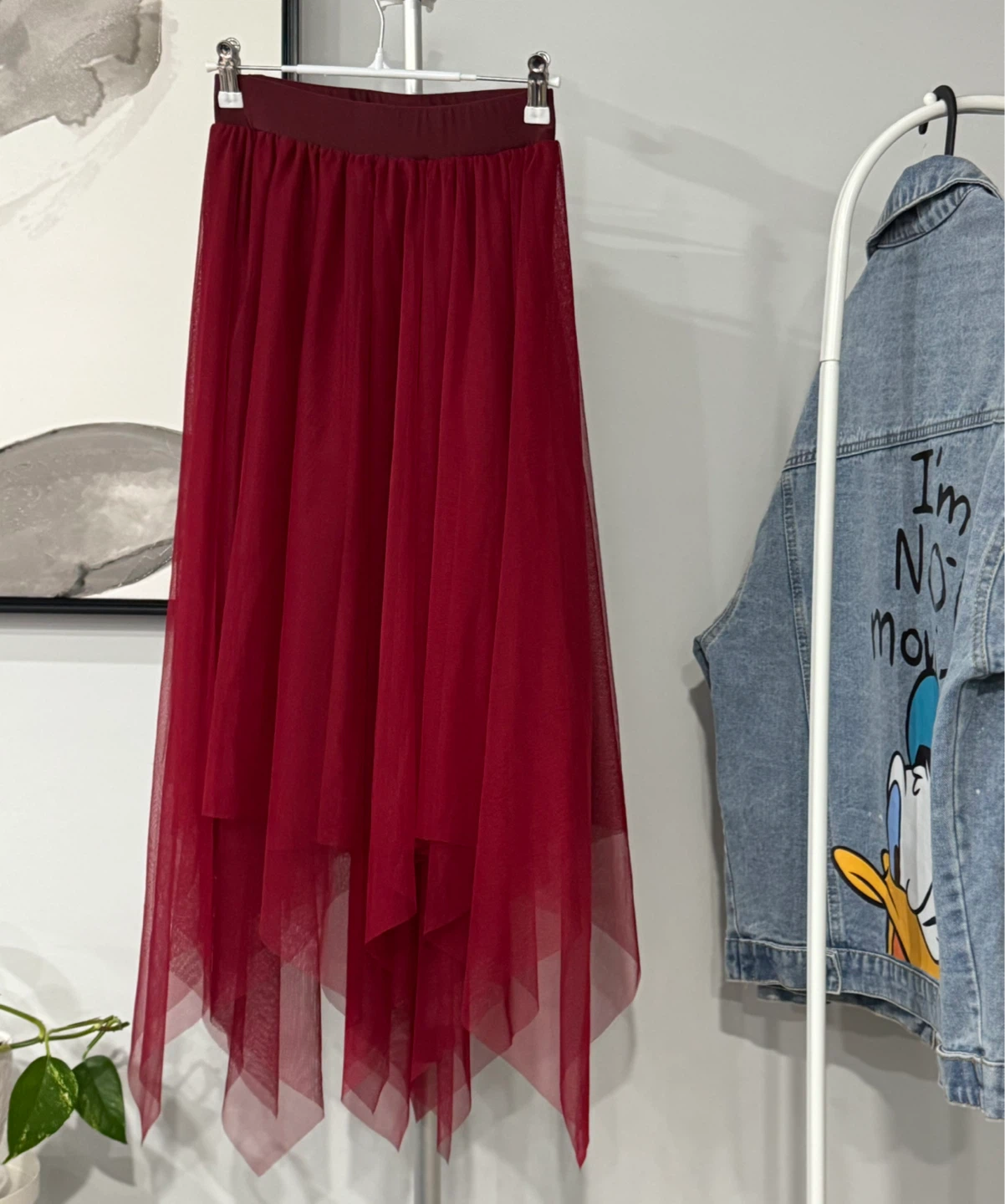 Women's Tulle Skirt - Asymmetrical Hem - photo 2