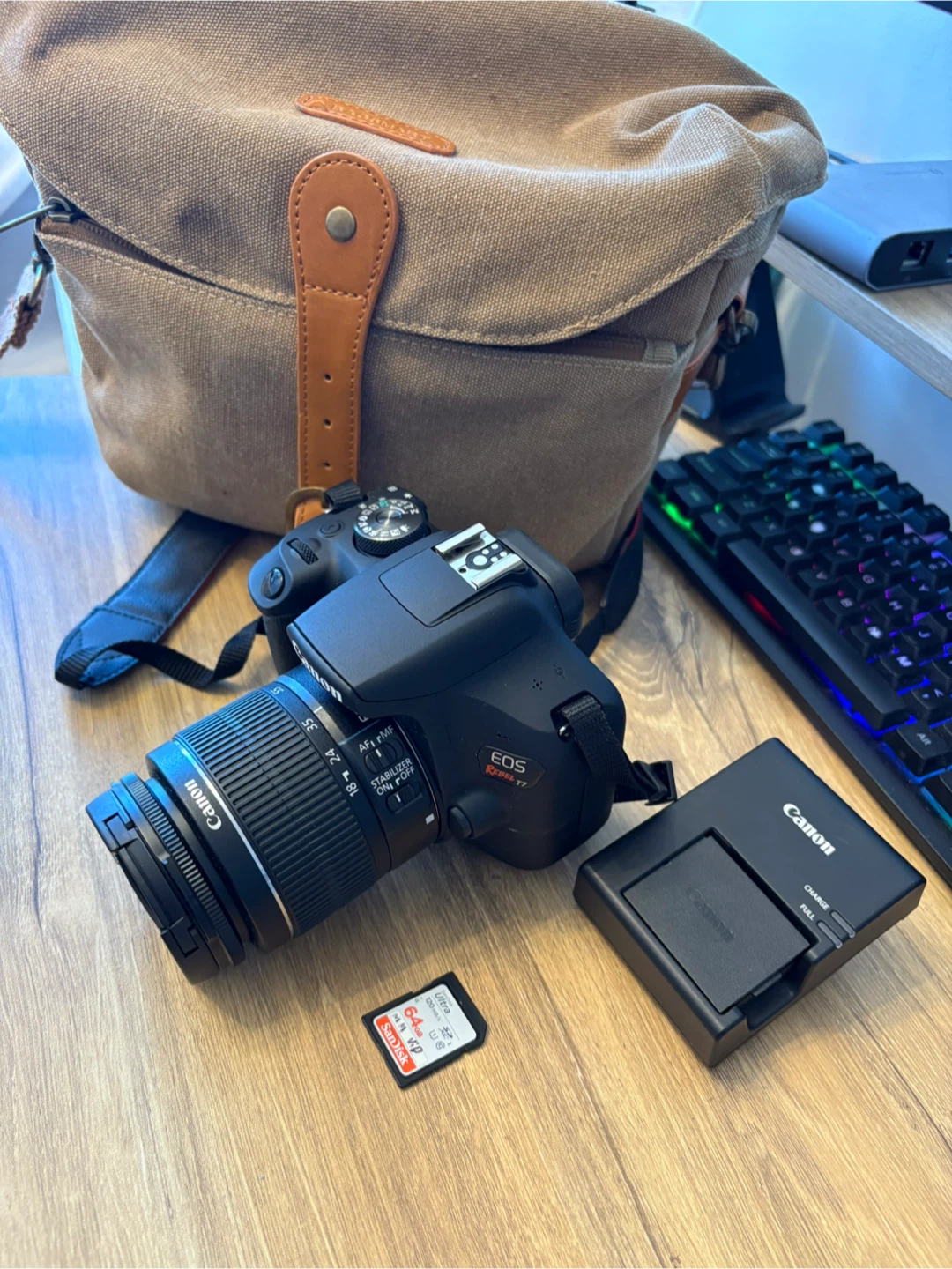 Canon EOS Rebel T7 DSLR Camera with 18-55mm Lens - photo 3