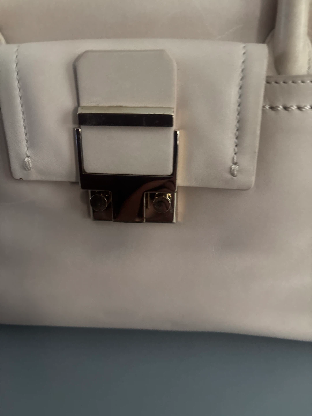 Lanvin Beige  Leather Satchel Handbag - photo 3