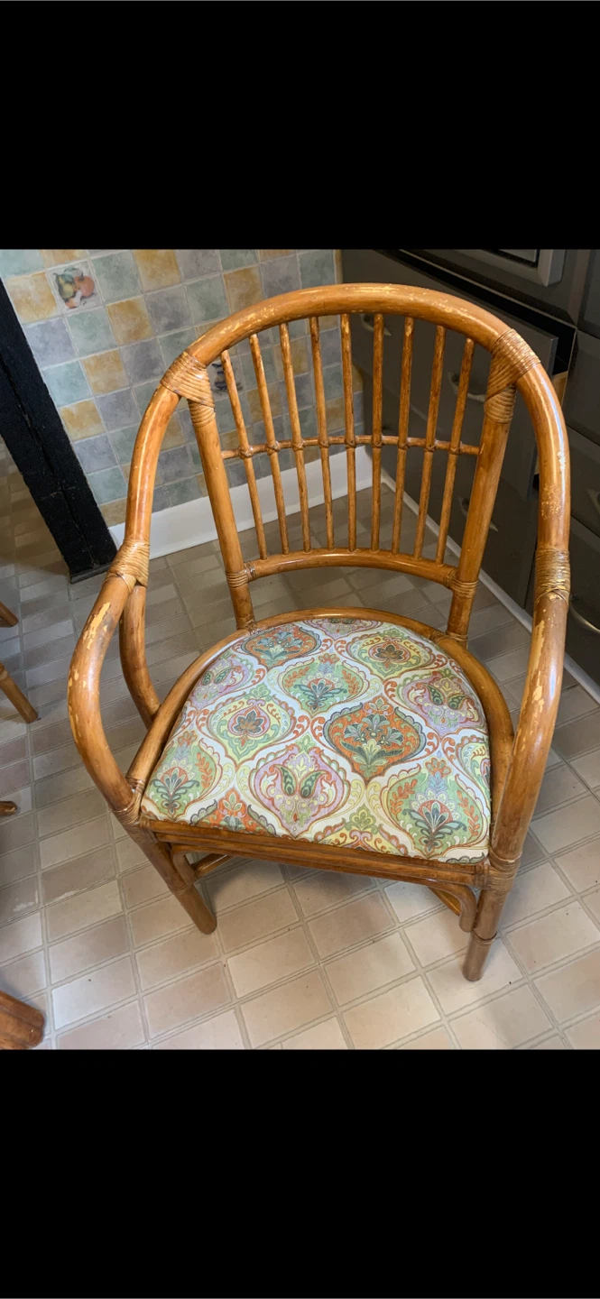 Rattan Dining Table Set with 4 Chairs - photo 3
