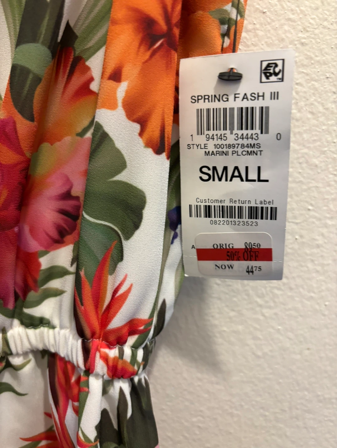 NEW-INC Floral Print Sleeveless V-Neck Dress Small - photo 2
