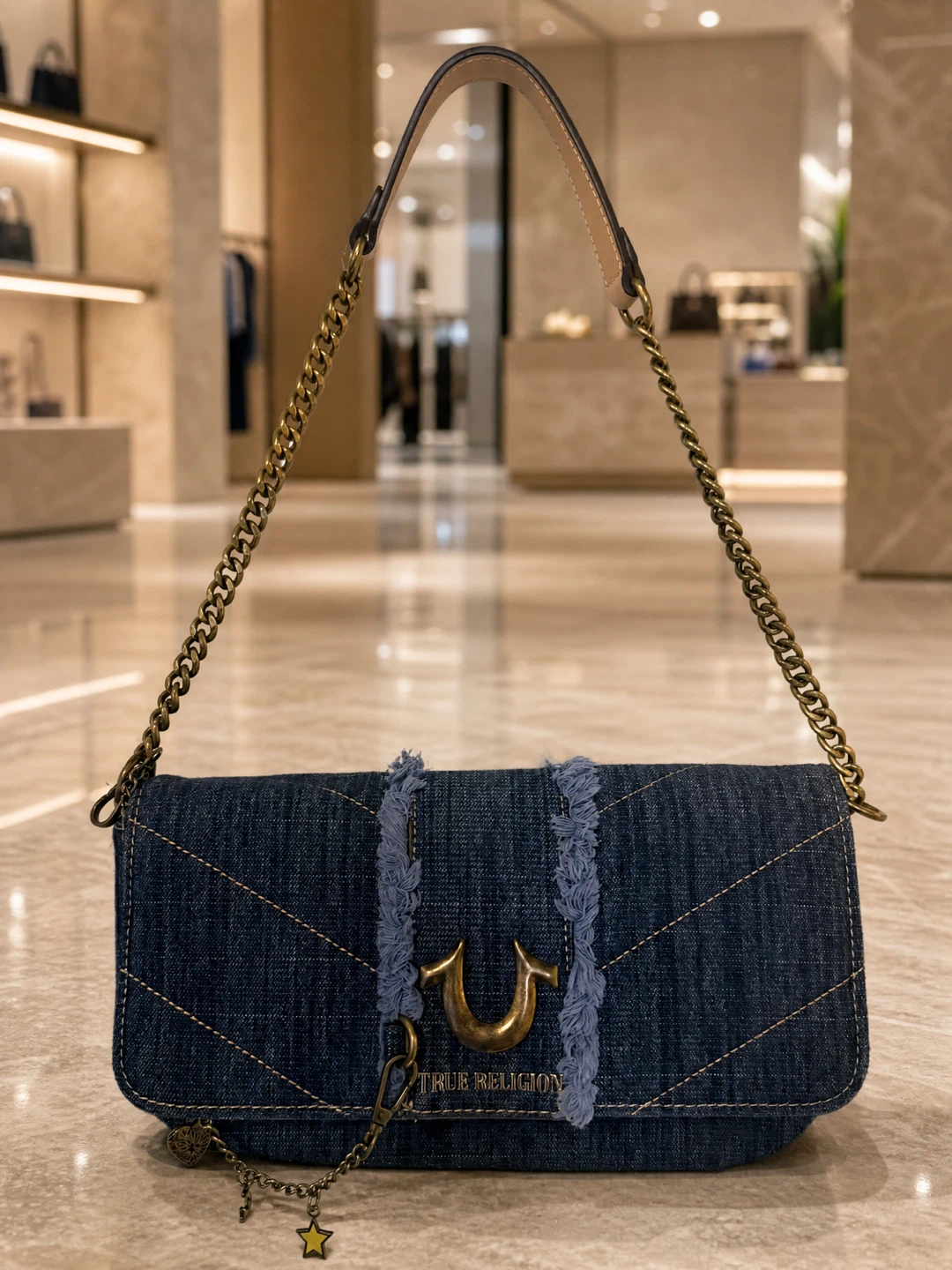 True Religion Denim Shoulder Bag