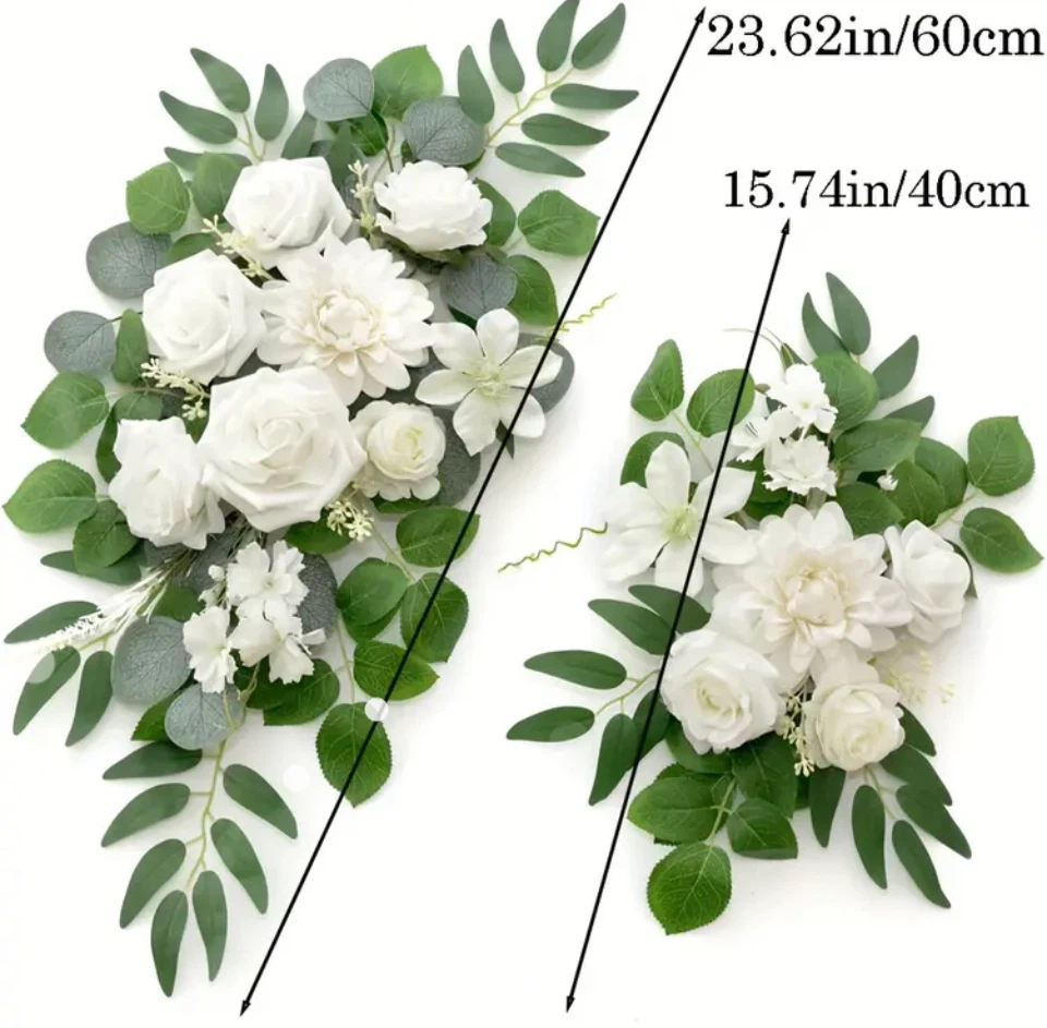 White Artificial Flower Arrangements Set - photo 2
