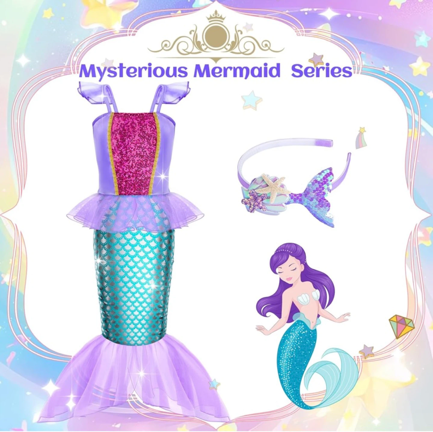 New Princess Dress Up Clothes Set of 5 - photo 2
