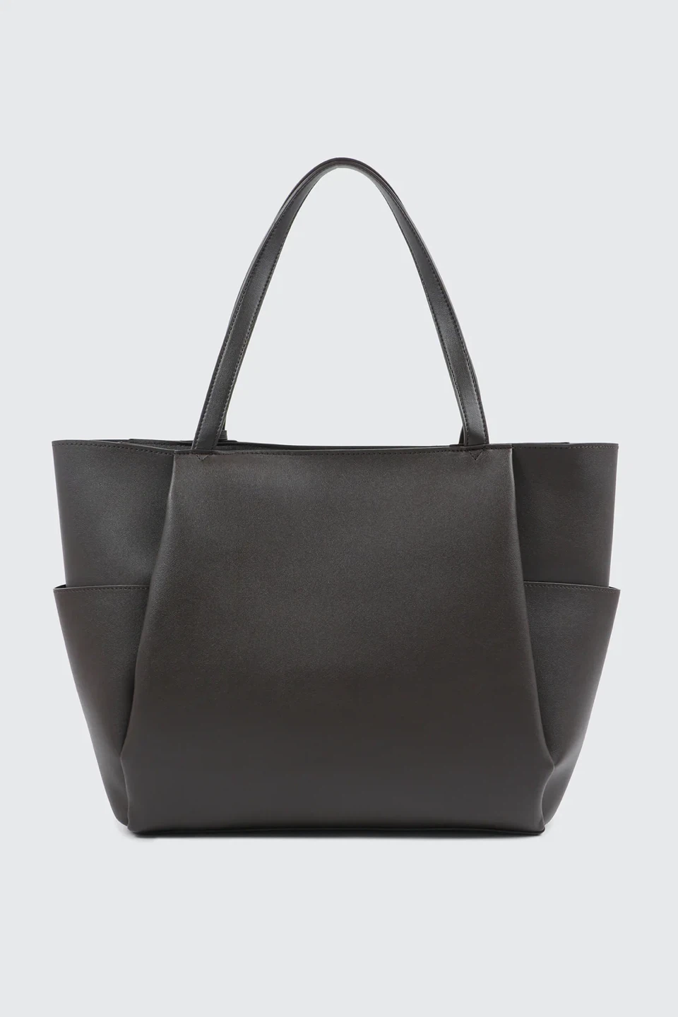 Dark Brown Structure Tote Bag - photo 3