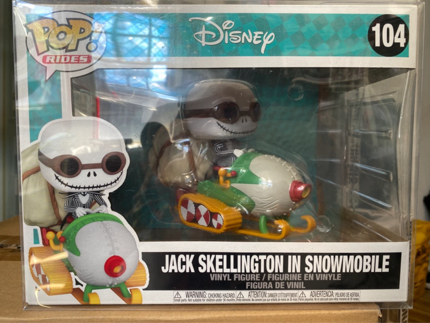 Funko Pop! Rides Jack Skellington in Snowmobile #104