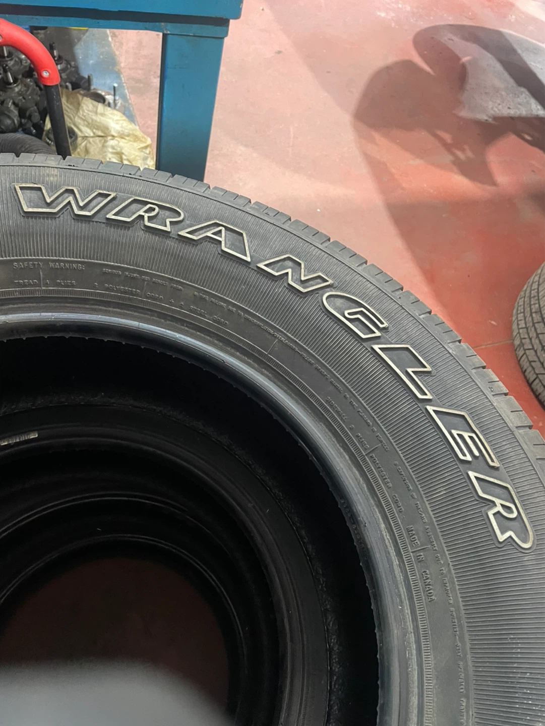 goodyear wrangler all season tires set of 4 very good condition - photo 3