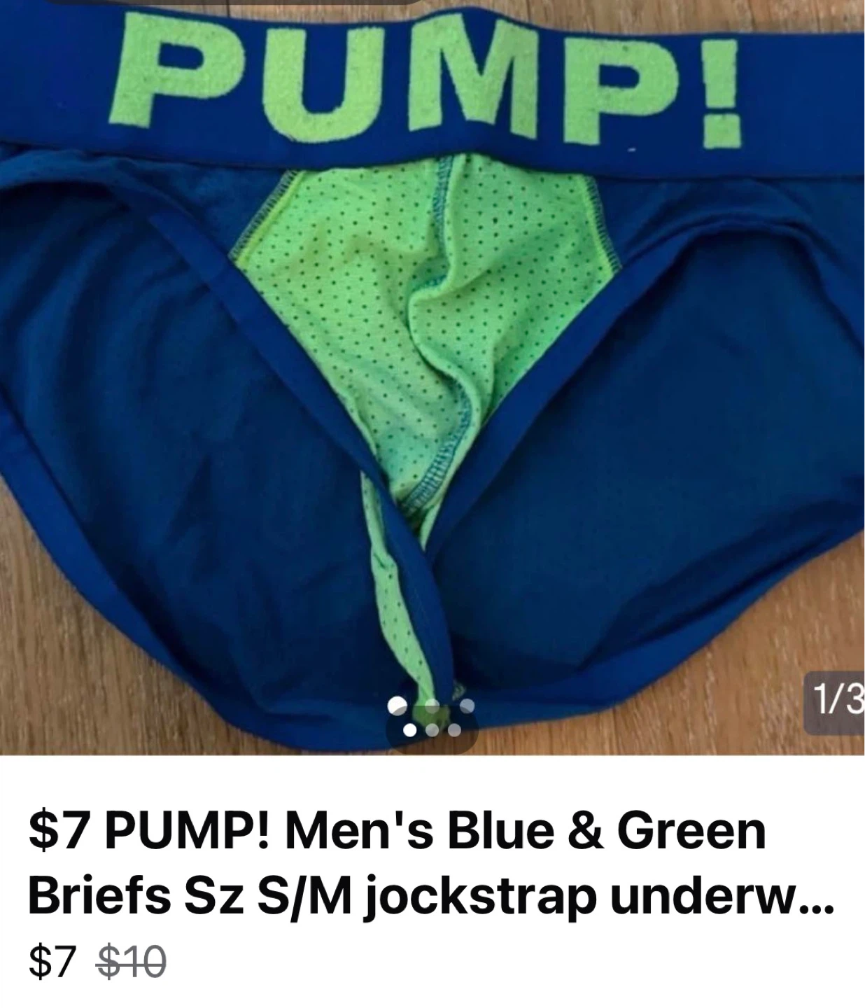 $7 Jockstrap jock Pride gay rainbow Men  Sz S Arjen Kroos briefs - photo 2