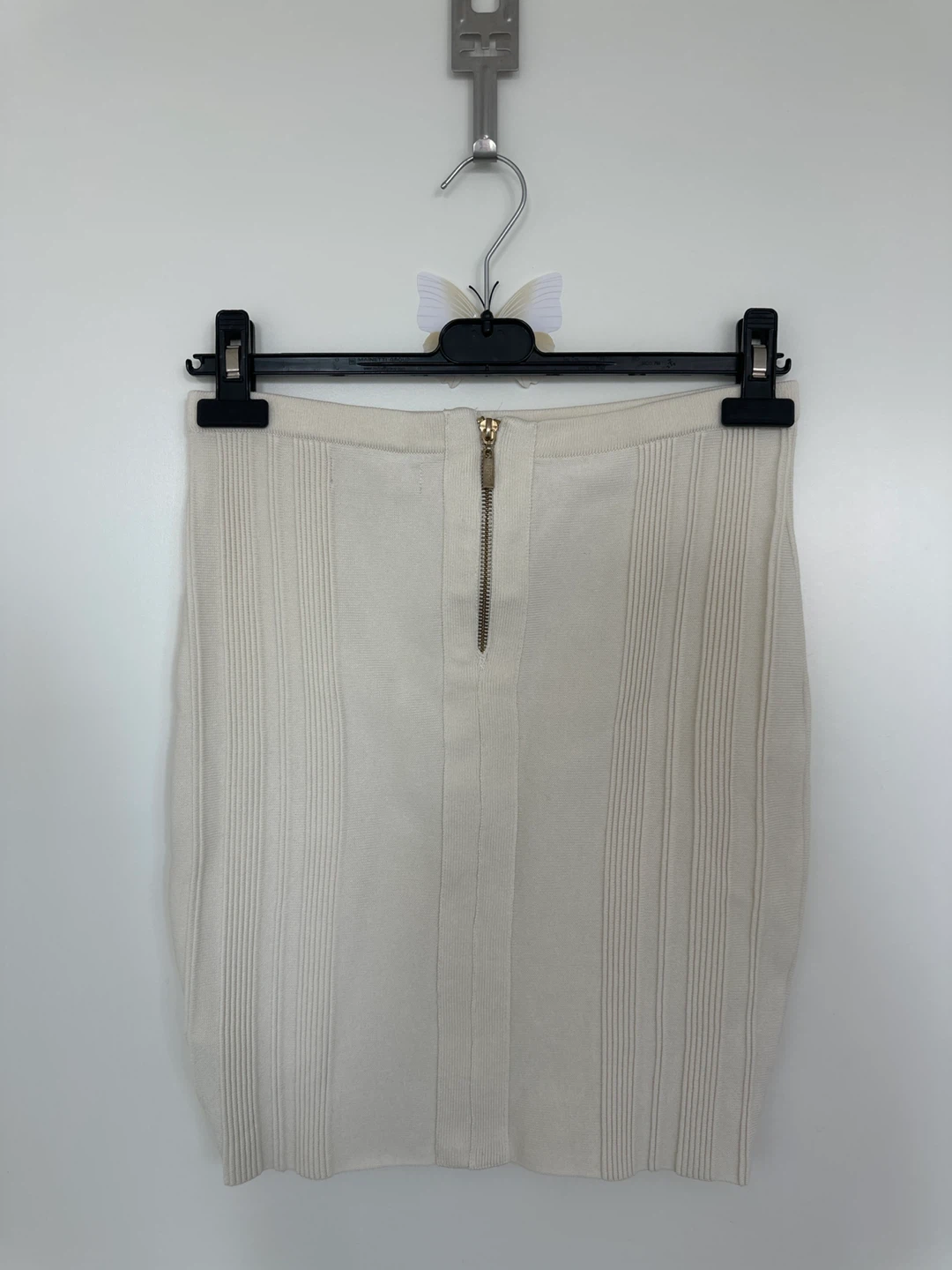 Guess Cream Ribbed Knit Mini Skirt - photo 2