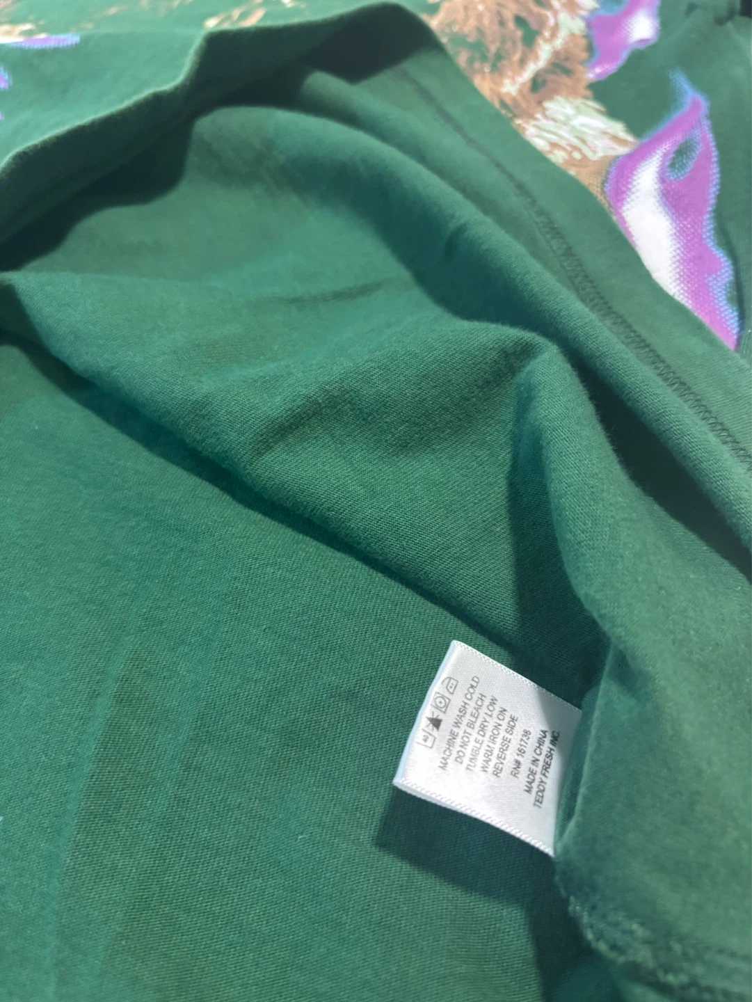 Teddy Fresh Bear Graphic T-Shirt XS Green - photo 3
