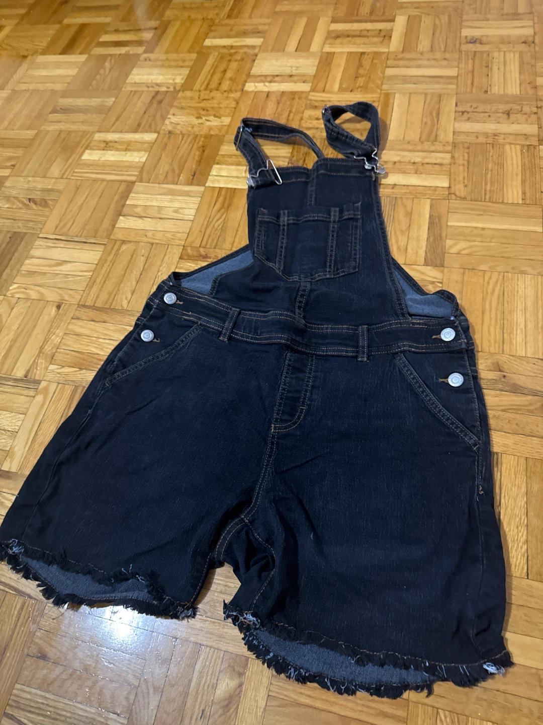 Short Denim Overalls