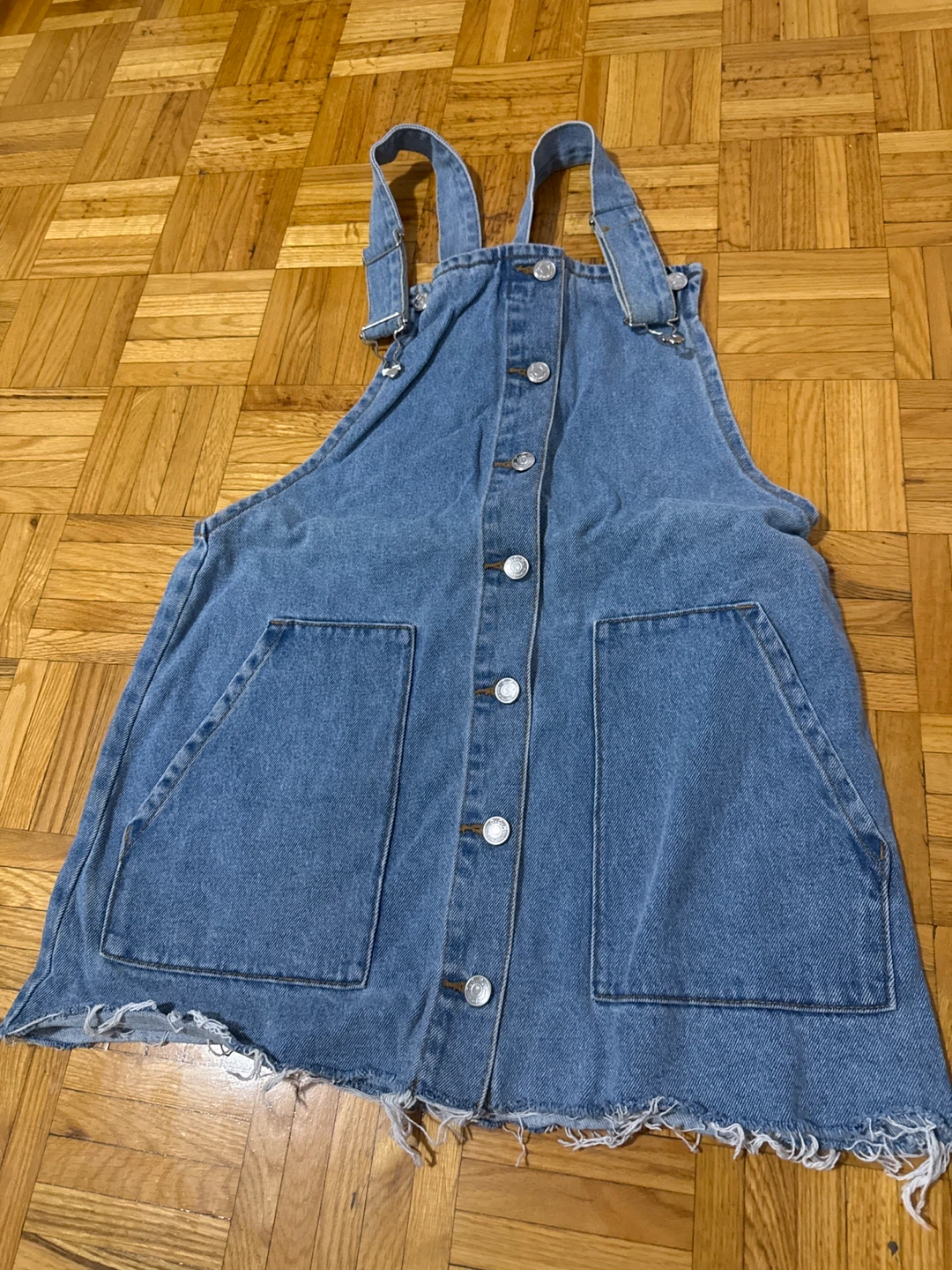 Denim Pinafore Dress