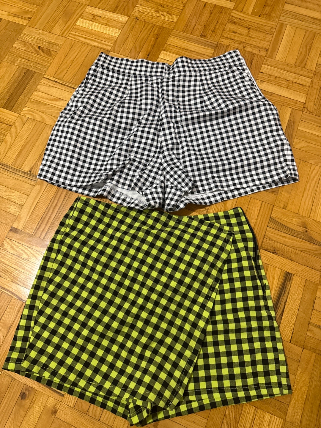 Gingham Skort and Shorts Set