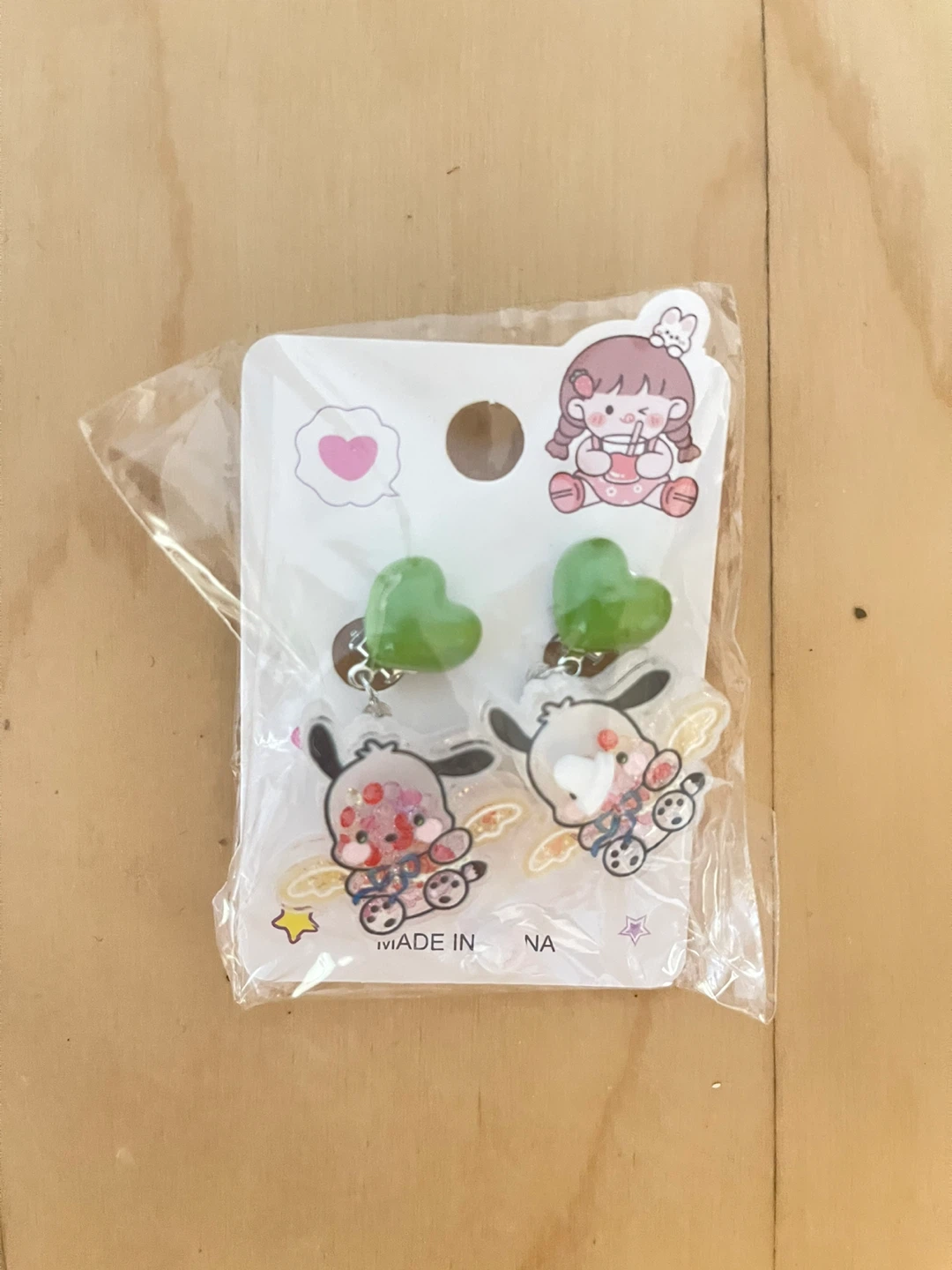 Cute Dog & Heart Earrings