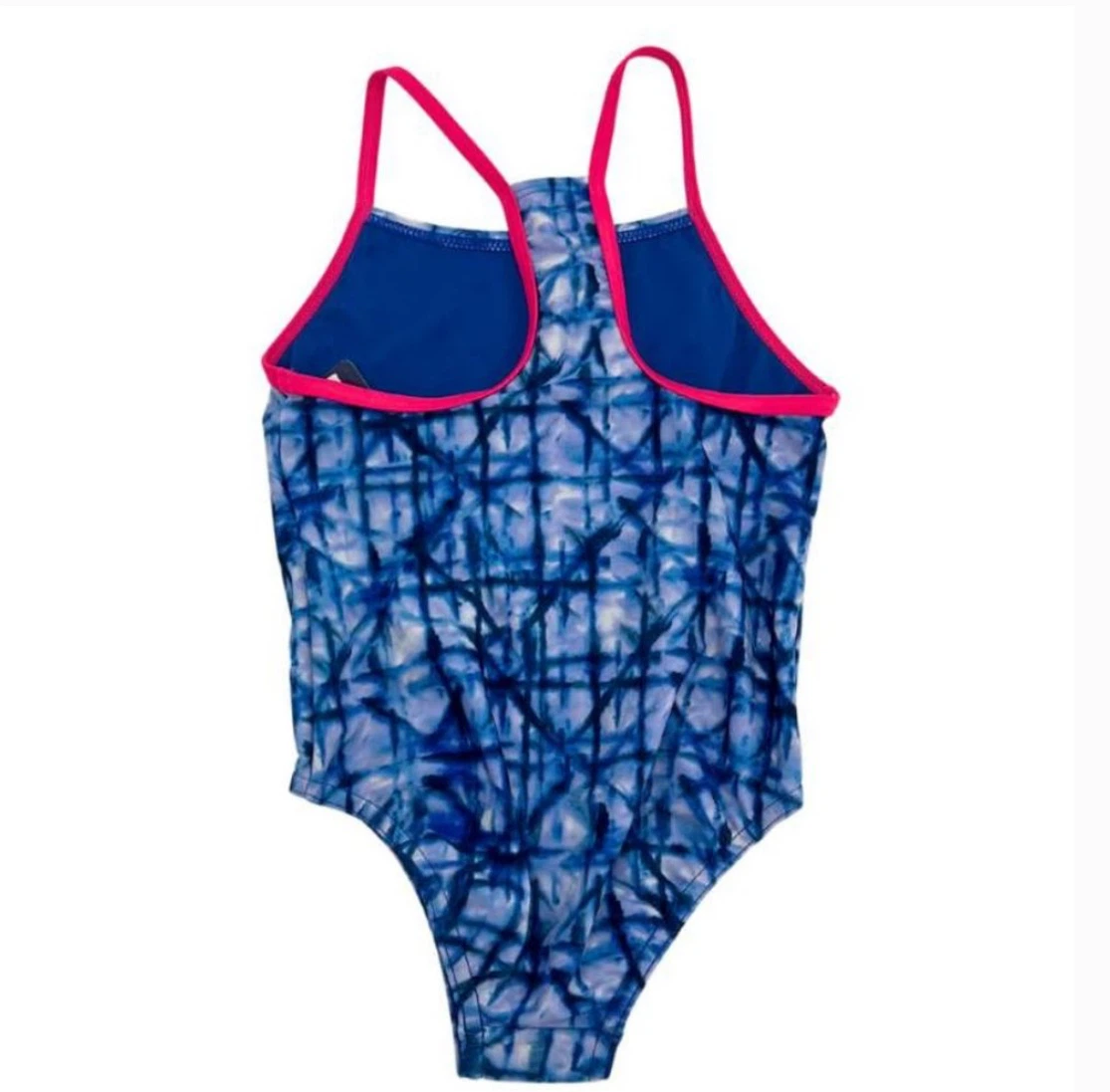 BNWT Speedo Girl's One Piece Bathing Suit | Blue & Pink | Size 8 - photo 2