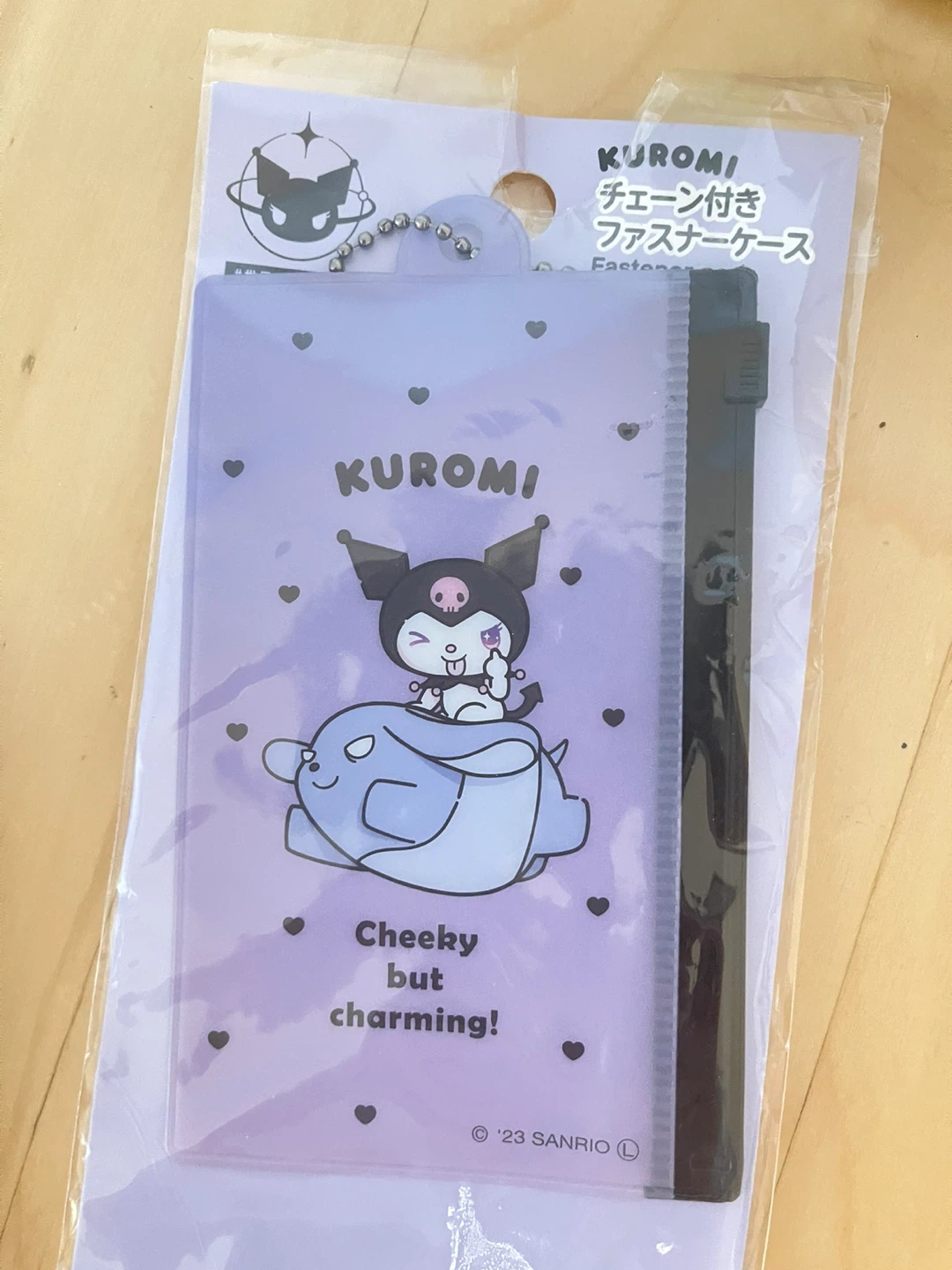 Kuromi Fastener Case with Chain