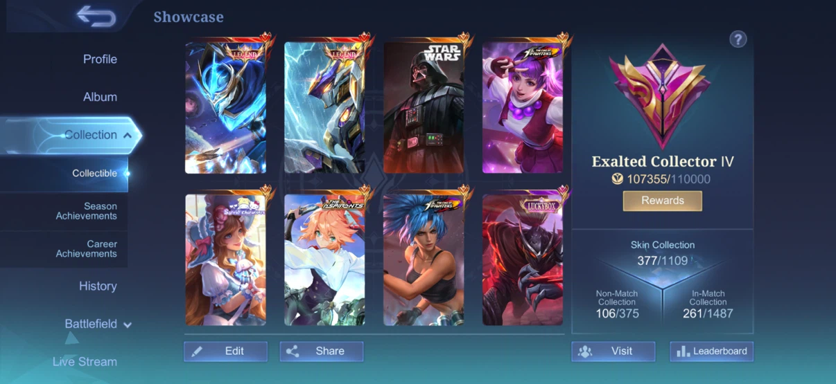 Mobile Legends Account - Exalted Collector IV