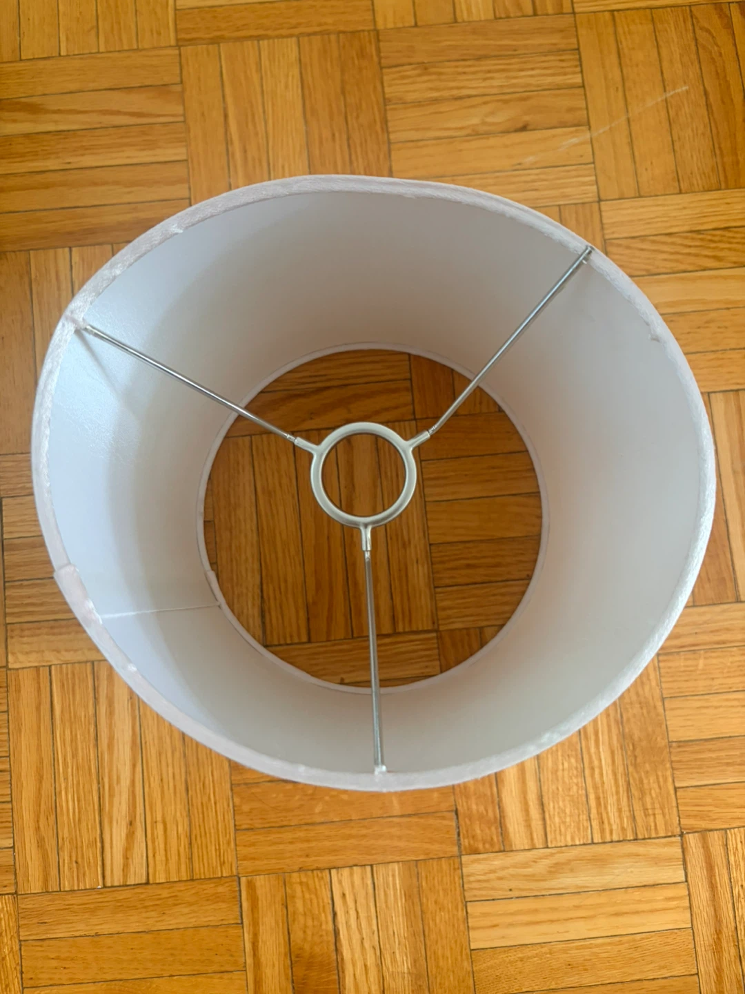 Pink Satin Drum Lampshade with Crystal Base - photo 3
