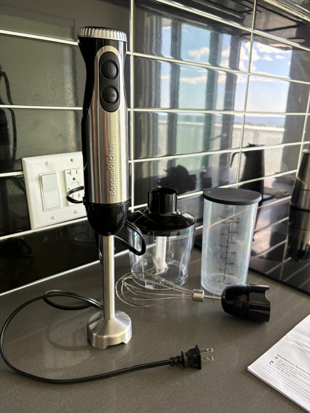 Bonsenkitchen Immersion Blender Set