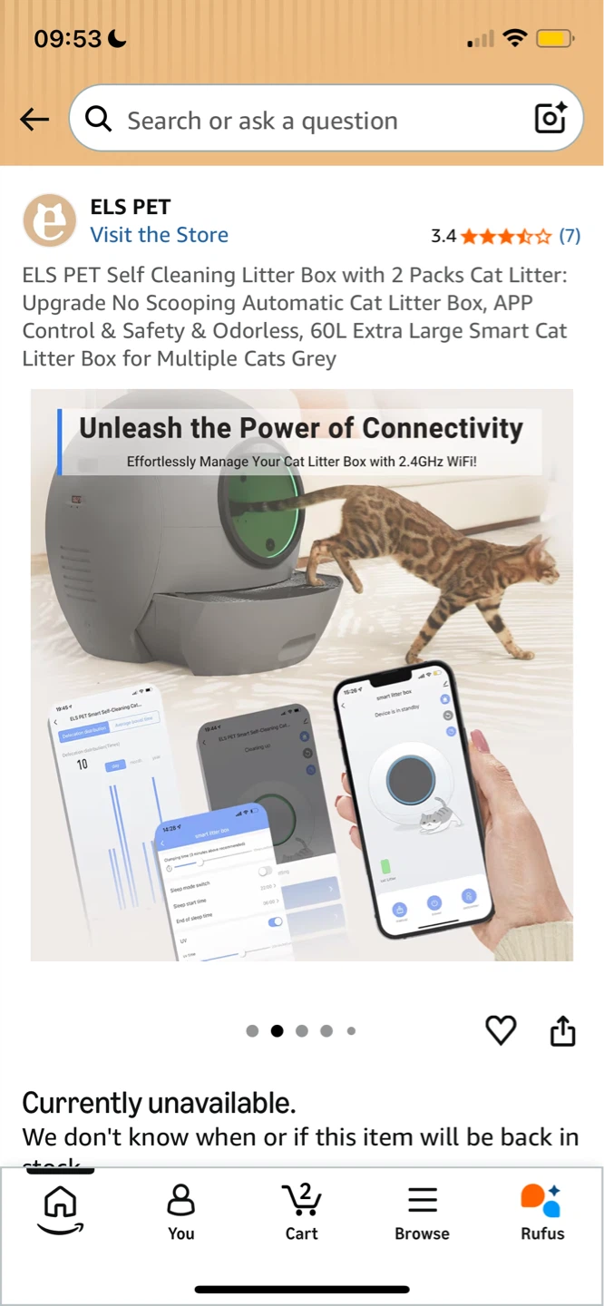 ELS PET Self-Cleaning Smart Cat Litter Box 🐱 - photo 2